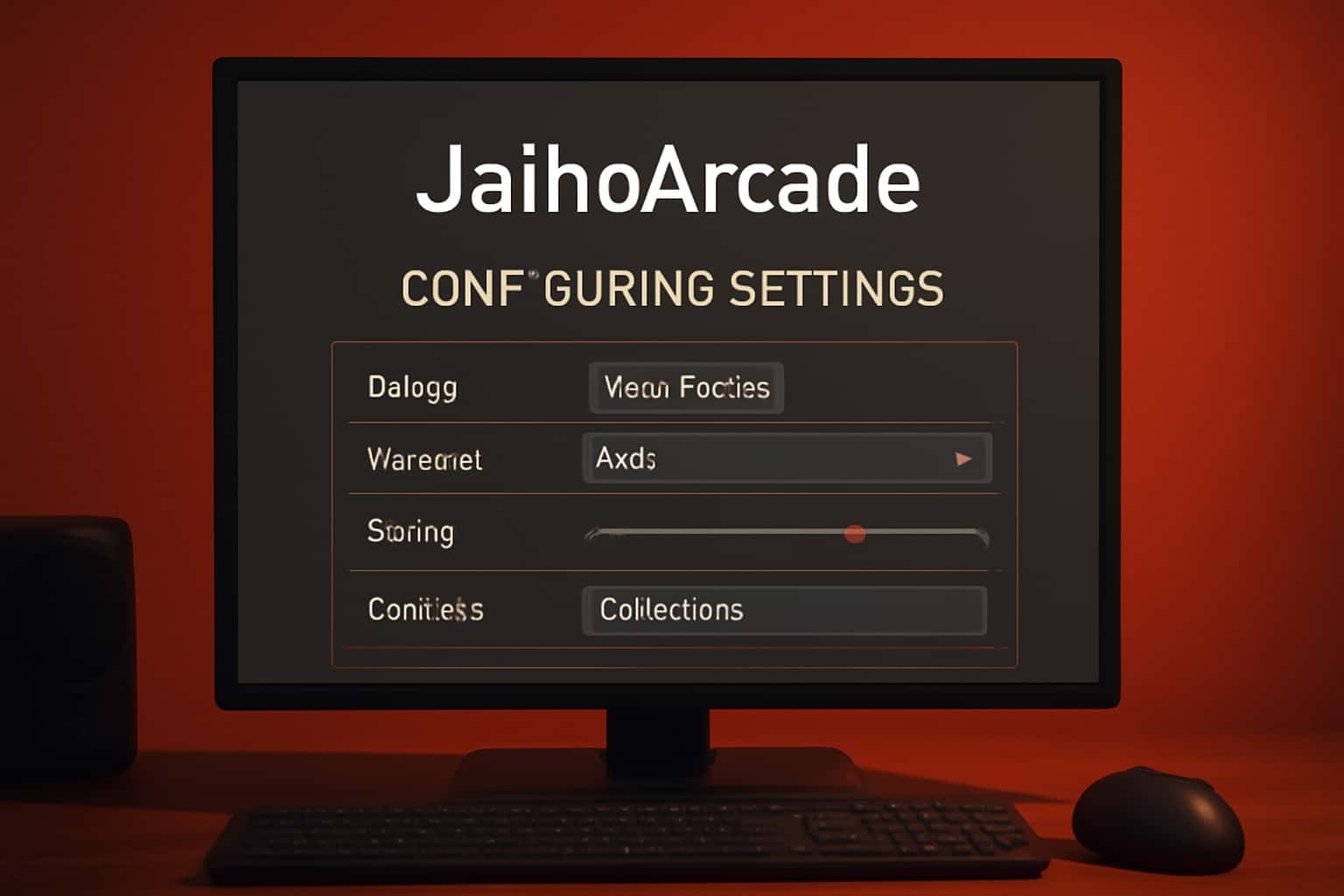 Hero image depicting the process of configuring settings for the JaihoArcade app.