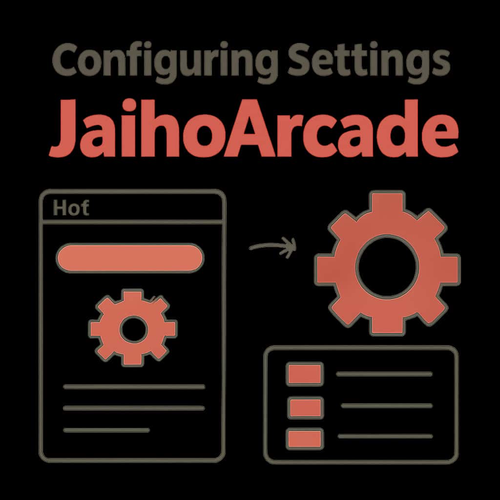 Illustration showing configuration options for JaihoArcade.