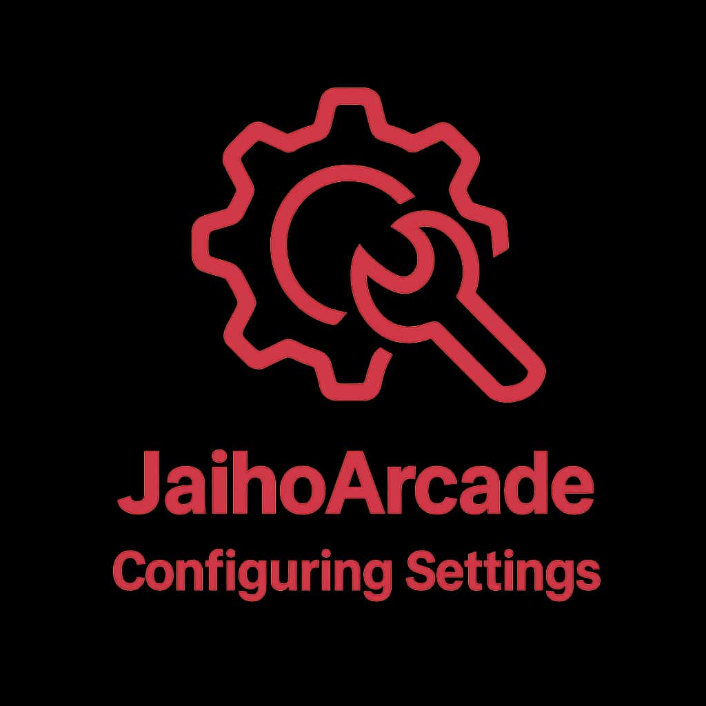 Icon representing JaihoArcade settings configuration.