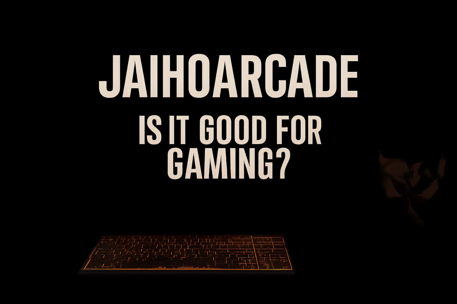Informational scene about JaihoArcade gaming platform.