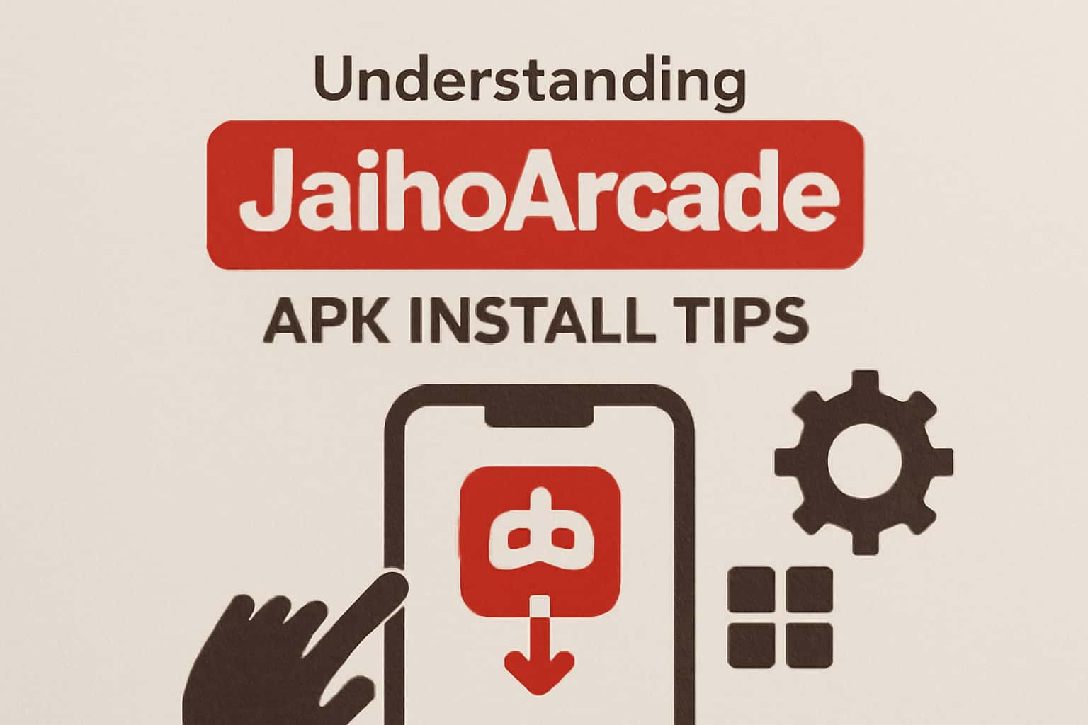 Informational scene about JaihoArcade APK Install Tips
