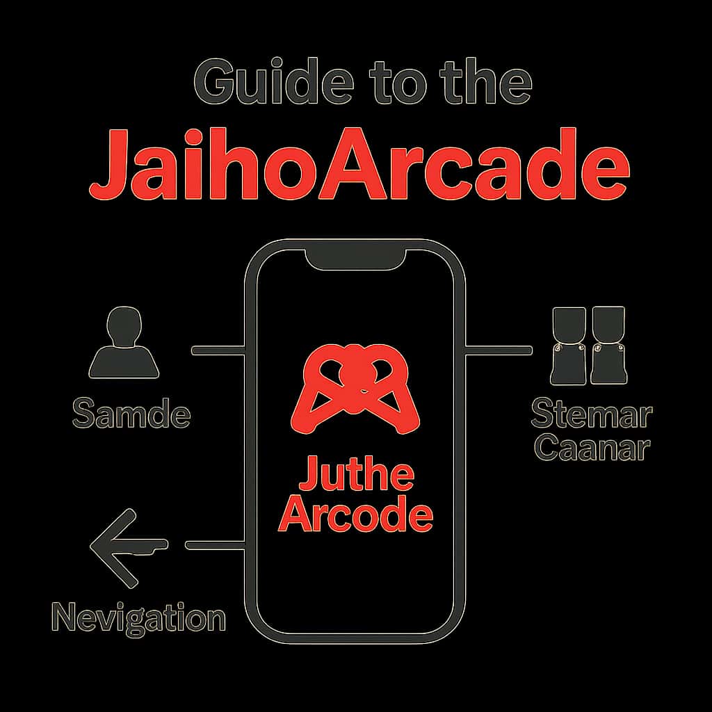 Illustration explaining the installation process for the JaihoArcade app.