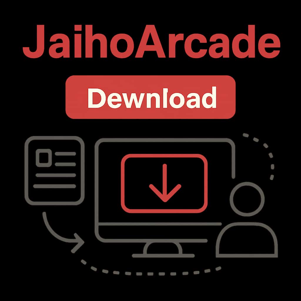 Illustration explaining JaihoArcade Download details.