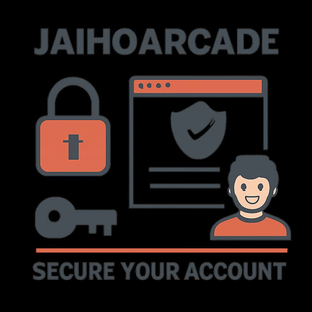 Diagram illustrating account security measures for JaihoArcade.