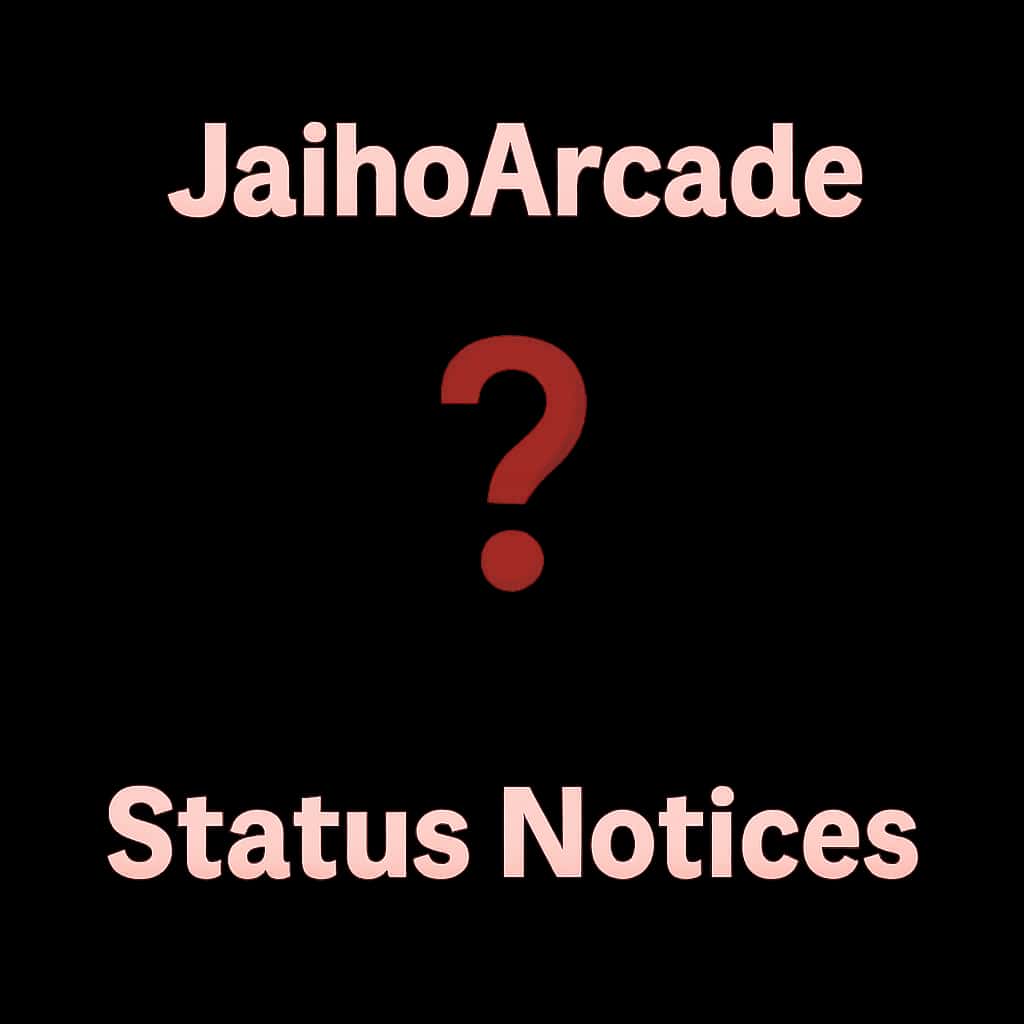 Icon concept for JaihoArcade Status Notices.
